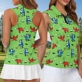 thumbnail image 3 of Pzuqiu Golf Bird Couples' Golf Outfits Men Zipper Shirt Collared Short Sleeve Shirts for Work Athletic and Womens Golf Shirts Women's Golf Sleeveless Shirts Quick Dry T Shirt, 3 of 8