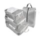 thumbnail image 1 of Blue Bolsa de almacenamiento de compresión de viaje, bolsa de embalaje de clasificación de ropa portátil, bolsa de lavado multiusos, traje de cuatro piezas, 1 of 2