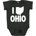 thumbnail image 3 of Inktastic I Love Ohio with State Silhouette Boys or Girls Baby Bodysuit, 3 of 5
