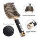 thumbnail image 3 of Cepillo para el cabello Peine para masaje del cuero cabelludo Cepillo para el cabello Cerdas Nylon Mujeres Mojado Rizado Desenredar cepillo para el cabello para salón Peluquería Herramientas de peinado dorado oso de fresa Electrónica, 3 of 5