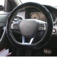 thumbnail image 2 of (black) Steering Wheel Cover, Set of 3 Steering Wheel Cover Plush Car Universal Steering Wheel Cover Cute Steering Wheel Cover Steering Wheel Cover Universal Compatibility Cover, 2 of 4