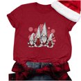 thumbnail image 5 of jsaierl Women's Christmas Shirts Short Sleeve Gnomes Graphic Tops Casual Crewneck Shirt Bleached Oversized Tees Blouse Top Women Fall Fashion 2025, 5 of 6