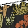 thumbnail image 4 of Minimalist Botanical Cactus Shower Curtain 36x72, Southwestern Succulent Pattern, Retro Desert Cactus Art, Quick-Dry Polyester Fiber with Hooks, 4 of 5