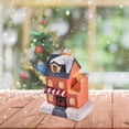thumbnail image 2 of Adorno navideño de resina en miniatura con luz LED para casa de pueblo con nieve 9cmx7.5cmx5.5cm, 2 of 7