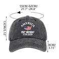 thumbnail image 2 of 250th Anniversary USA Hat, United States 250th Anniversary Baseball Cap, 1776-2026 Patriotic Printed Hat, US 250th Anniversary Cap for Independence Day, Adjustable One Size, Black, 2 of 8