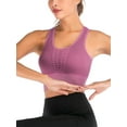 SAYFUT High Impact Seamless Sports Bra for Women Yoga Bra Crop Tops Workout Fitness Activewear