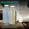 thumbnail image 4 of 32-Oz Glass Milk Bottles with 8 White Caps (4 pack) - Food Grade Milk Jars with Lids - Dishwasher Safe - Bottles for Milk, Buttermilk, Honey, Maple Syrup, Jam, Barbecue Sauce- Stock Your Home, 4 of 7