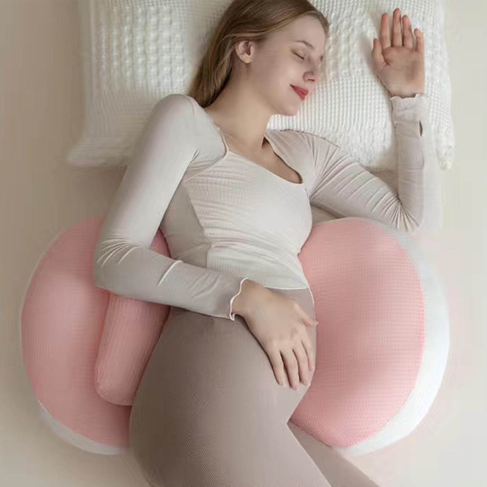 Body Pillow Waist Support Pillow Supportive Pillow for Pregnant Women Promote Relaxation Restful Sleep
