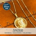 thumbnail image 2 of Gold Layered Irish Half Penny Pendant, 2 of 7
