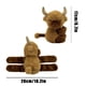 thumbnail image 3 of Peluche de vaca suave, diseño realista de ganado, seguro para niños, duradero, compañero adorable para niños y adultos, decoración para el dormitorio, 3 of 7
