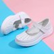 thumbnail image 4 of Zapatos Médicos para Deporte Damas Gruesos Soled Cojín Aire Enfermera Cuero Mujeres Suaves Y Transpirables Blancos, 4 of 9