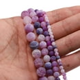 thumbnail image 1 of Nvzi Accesorios de joyería DIY con cuentas de 12 mm, pulsera semiterminada personalizada con efecto desgastado morado, accesorios de joyería para collar, 1 of 5