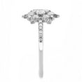 thumbnail image 4 of Womens Silver Rings No Plating Stainless Steel Ring with AAA Grade CZ in Clear DA317, 4 of 5