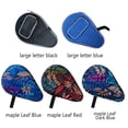 thumbnail image 4 of Amaiiu Table Tennis Paddle Bag Portable Protection Racket Carrying Holder Ball Bat Storage Carrier Case Lining Printed Pocket Letter Black, 4 of 6