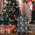 thumbnail image 4 of Christmas Bags Drawstring,Black Christmas Snowflake Pattern Large Xmas Christmas Gift Bags,Reusable for Xmas and New Year Party Favors and Supplies,27.6" X 19.7", 4 of 5