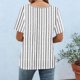 thumbnail image 5 of Xuyuer Blouse for Women Dressy Casual Short Short Sleeve Boho Tops Fashion Floral Crew Neck Tunic Shirts Summer Clothes Fashionable Casual Loose Round Neck T-shirt Solid Color Top, 5 of 7