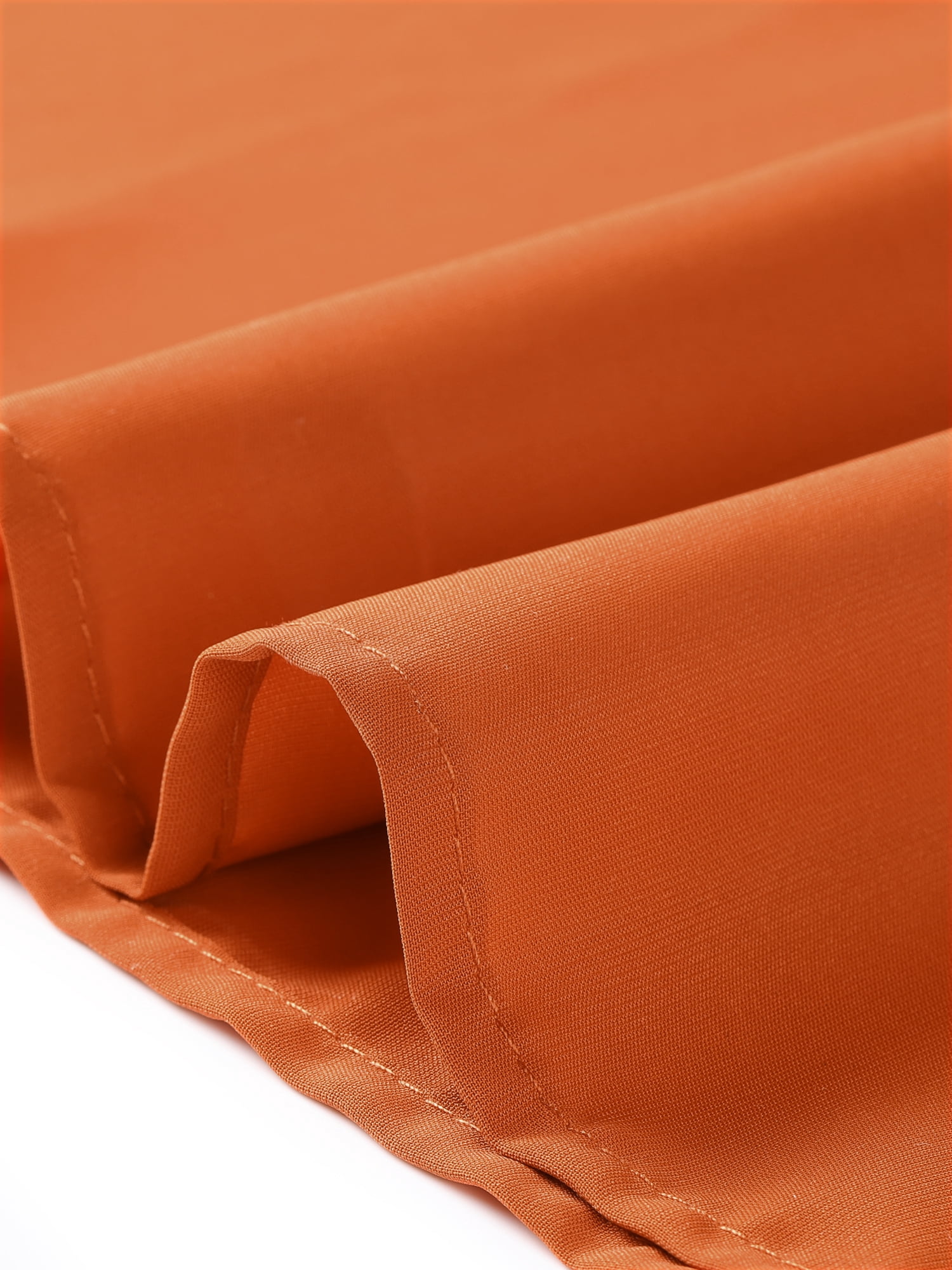 DARING DIVA Women Elastic Waist Tiered Smocked Flowy Maxi Skirt S Dark Orange