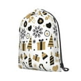 thumbnail image 2 of XMXT Waterproof Gym Bag, Christmas Decoration Design Print Drawstring Backpack for Men, s, 2 of 8