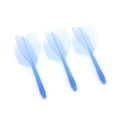 thumbnail image 2 of 3-Pack Blue Transparent Integrated Dart Flights & Shafts, 2BA Thread Universal Fit, 90° Precision Molded Durable ABS Construction, Shatterproof Flexible Design for Stable, Consistent Dart Flight, 2 of 6