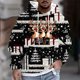 thumbnail image 1 of Sudadera con capucha para hombre, moda navideña, estampado, con capucha, manga larga, bolsillo, cordón, sudadera, chaqueta, blusa para hombre, poliéster, 1 of 5