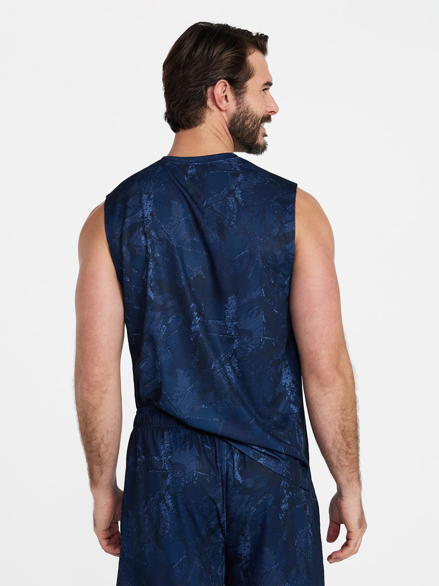 Athletic Works Men’s Sleeveless Mesh Muscle Tee, Sizes XS-5XL