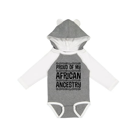 

Inktastic Black History Proud African Ancestry Gift Baby Boy or Baby Girl Long Sleeve Bodysuit