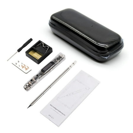 

SIO12 (T12-) Intelligent OLED Electric Soldering Iron 0-450℃ Adjustable Temperature Built-In Buzzer Soldering Iron+Box