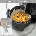 thumbnail image 5 of Cook with Color Grey Silicone Reusable Air Fryer Liner, 7” diameter 2” tall, 1 Count per Pack, 5 of 7