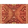 thumbnail image 1 of Ahgly Company Indoor Rectangle Abstract Orange Modern Area Rugs, 2' x 4', 1 of 4