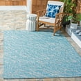 thumbnail image 3 of SAFAVIEH Courtyard Ruth Abstract Indoor/Outdoor Area Rug, Aqua/Grey, 8' x 10', 3 of 6