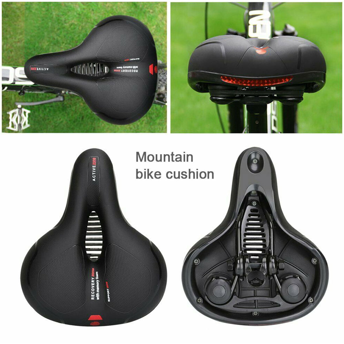 Details about   FE KQ_ Soft Breathable Thickened Memory Sponge Mountain Bike Bicycle Saddle Cus