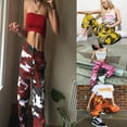 thumbnail image 2 of Carolilly Women Camouflaged Military Cargo Trousers Army Casual Pants with Multi-Pockets 1PCS, 2 of 2