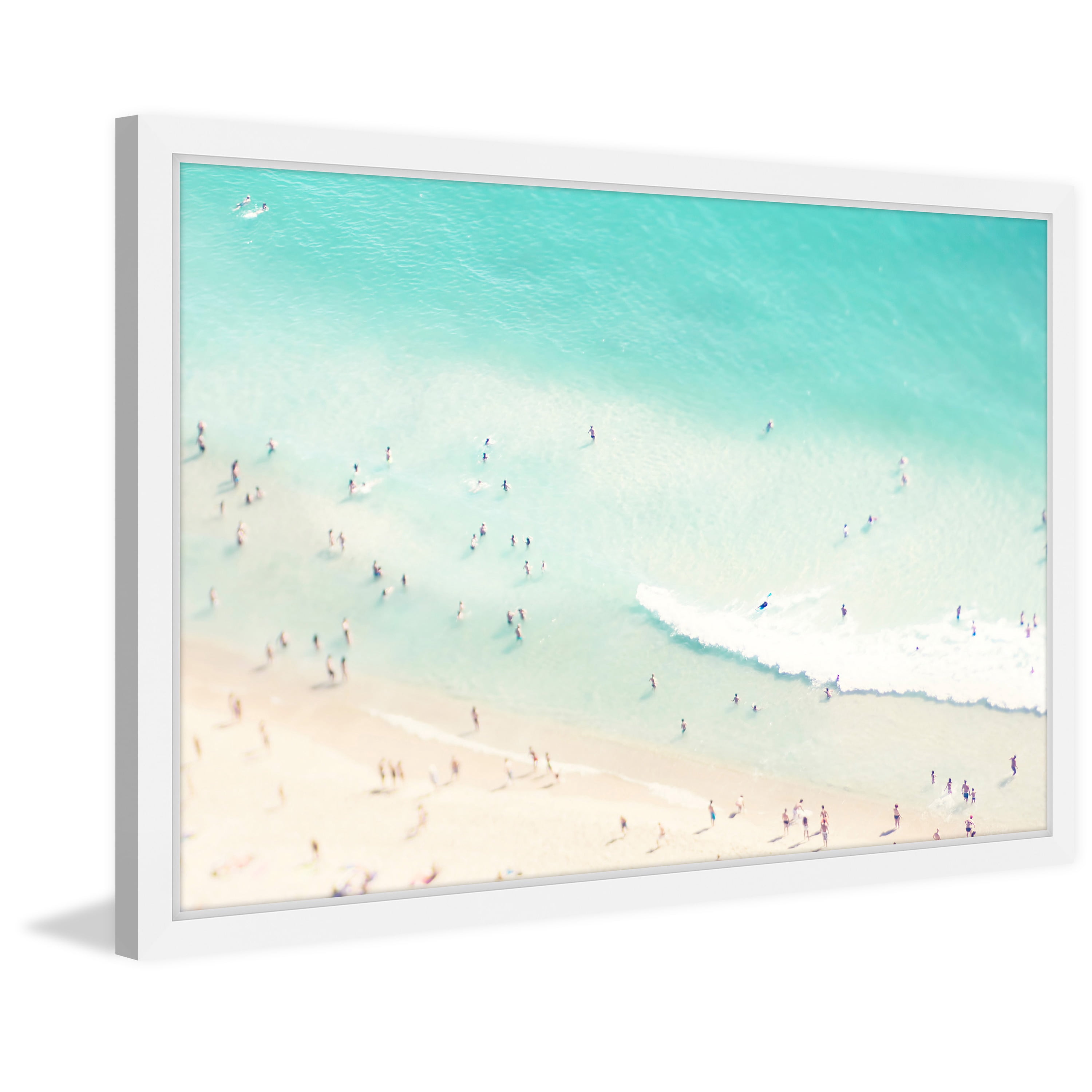 Marmont Hill "Playing in the Surf" by Ingrid Beddoes Framed Painting Print