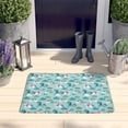 thumbnail image 2 of Light Blue Cartoon Unicorn Rainbow Cloud Flannel Non Slip Door Rugs,Washable Door Mats Indoor,Decorative Door Mats,Dirt-Resistant and Absorbent Doormat for Entrance,Bedroom,Kitchen,Bathroom,31.5"x17", 2 of 4
