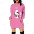 thumbnail image 3 of Sudadera con capucha con estampado de Hello Kitty de Anime japonés para mujer, sudadera holgada de manga larga con cuello redondo y Hello Kitty para niñas y mujeres, 3 of 5