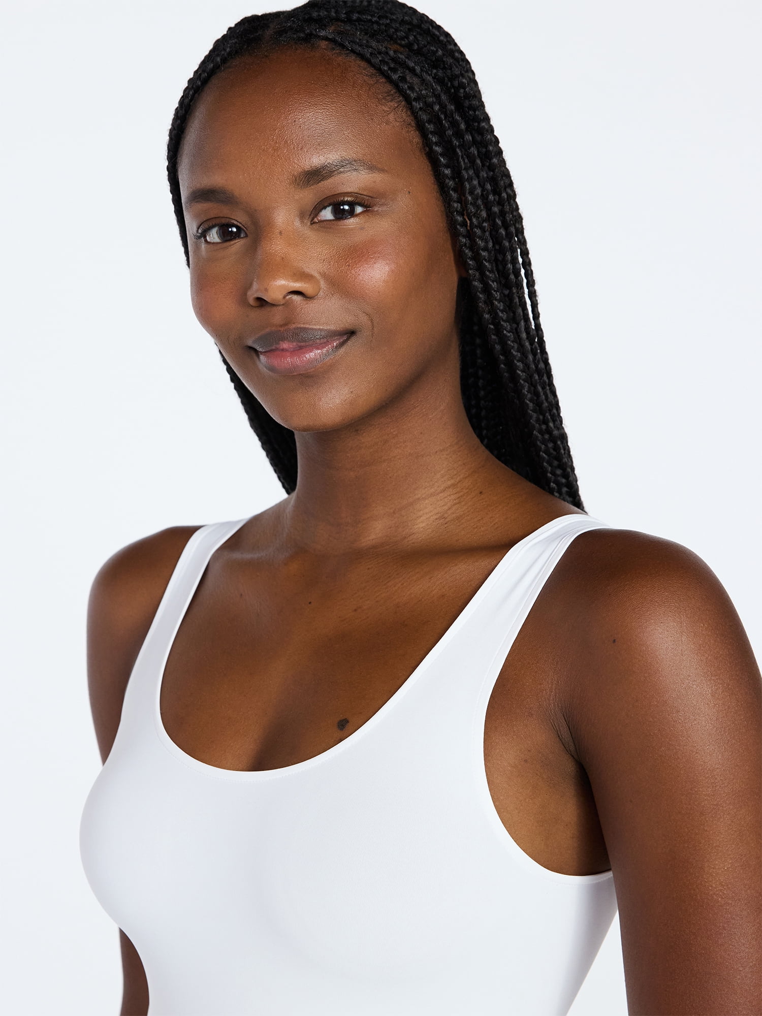 Joyspun Women's Everyday Seamless Bodysuit, Sizes S-XXXL