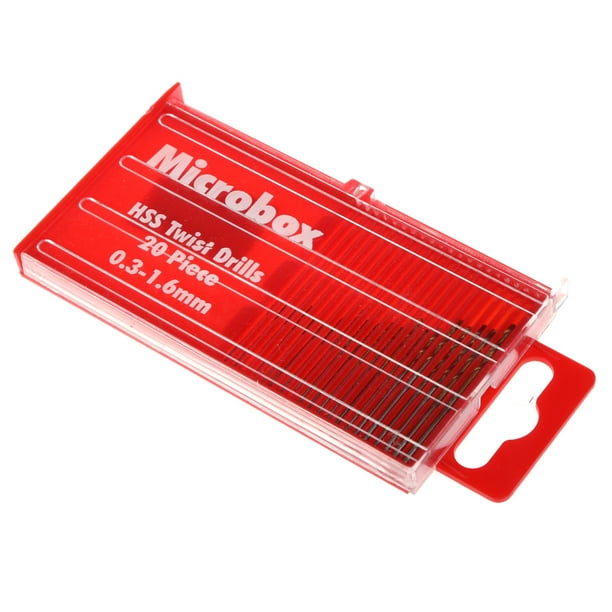 Megalia 20Pcs Mini drill bit Micro Twist Drill Bit Set 0.3mm 1.6mm