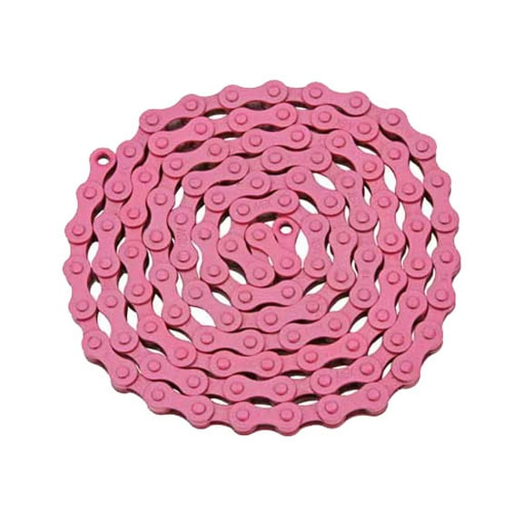 Alta YBN Bicycle (S410) Chain (Single Speed, 1/2 x 1/8-Inch, 112L), (Pink)