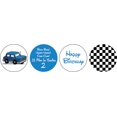 thumbnail image 2 of Darling Souvenir Lil Man is Turning 2nd Birthday Stickers chocolate Labels 190 Pcs-Blue, 2 of 2