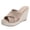 White, variant on Clearence Women’s High Wedge Heel Summer Slippers Open-Toe Thick Platform Sandals Non-Slip Beach Shoes Cushioned Footbed Stability Heel Outdoor Slides