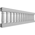 thumbnail image 3 of Ekena Millwork 32"H x 9'L Fiberthane Wellington Unassembled Balustrade Railing Kit, Style N (7 5/8" On-Center Spacing to Pass 4" Sphere Code), 3 of 6
