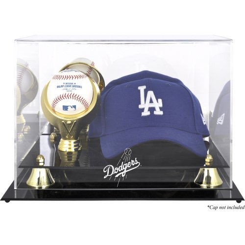 Los Angeles Dodgers Acrylic Cap and Baseball Logo Display Case