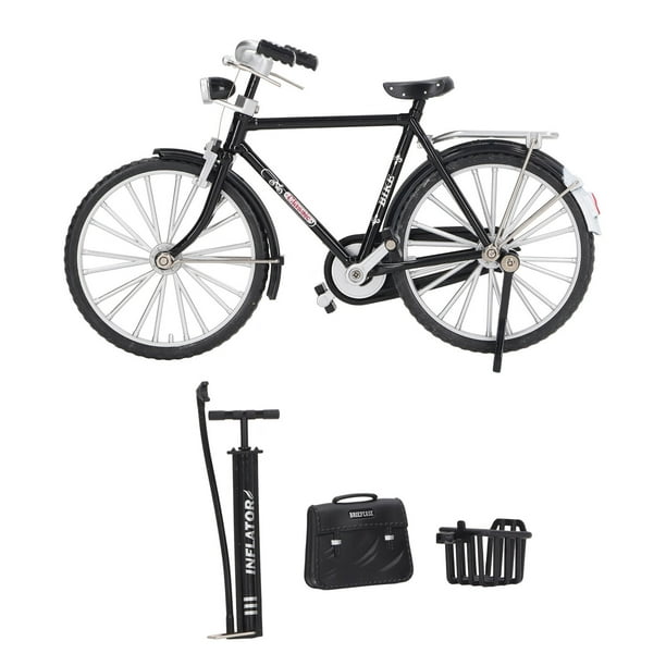 1 10 Alloy Bicycle Model Vintage Miniature Simulation Collection Free Standing Bike Model With Inflator Briefcase Walmart