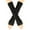 18# Black, variant on Striped Fingerless Gloves for Women Men, Gothic Arm Warmers Winter Fashion for Cosplay & Goth & Punk Black Free