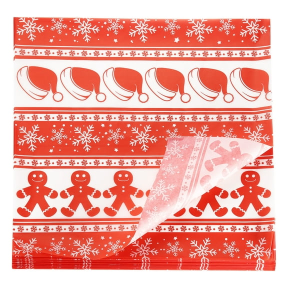 Uxcell 100pcs Wax Paper Sheets 7" x 7" Hat-shaped Oil-absorbing Dry Food Wrapping Paper for Sandwich Baking Paper Liners Picnic Basket Bread Hamburger Wrap Kitchen, Red