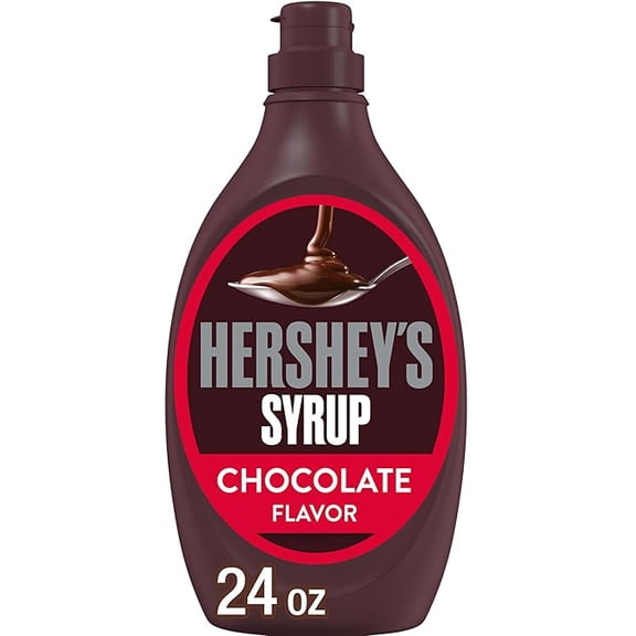 HERSHEY'S Chocolate Syrup Bottle, 24 oz ( Pack of 2 )