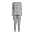 thumbnail image 6 of Jaclyn Women's Print Holiday Sleep Tee and Jogger Pants Pajama Set, 2-Piece, Size S-3X, 6 of 7