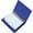 Blue, variant on 3x5 Lined Index Cards with Ring Binder Holder and Dividers, 100 Note Cards, Blue