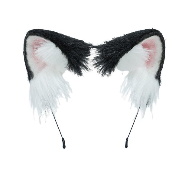 Fox Cat Long Fur Ears Hair Headwear Lobo Animal Halloween Disfraz Festival Regalos