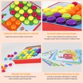 thumbnail image 2 of Juguete De Arte Con Botones Para Niños Pequeños, Tablero Perforado De Mosaico A Juego, Juguetes Educativos De Aprendizaje Temprano Stem Para Niños Y Niñas Con 12 Imágenes, 50 Botones Y Caja De Almacen Muyoka Hogar, 2 of 7